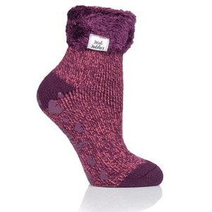 Women's Feather Cuff Lounge Socks - 1 of 1
