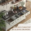 Brafabhome Sideboard with 4 Doors and 4 Drawers, 62'' Wide Buffet Storage Cabinet with Shelves for Kitchen Dining Room - 3 of 4