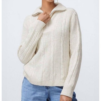 Women's Nopa 1/2 zip sweater - b.young