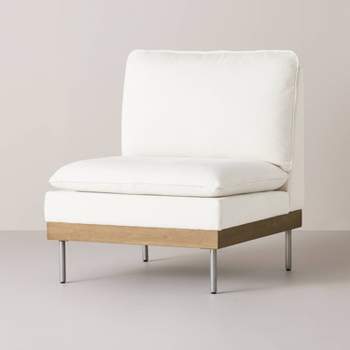Corduroy Modular Sofa Middle Section - Cream - Hearth & Hand™ with Magnolia