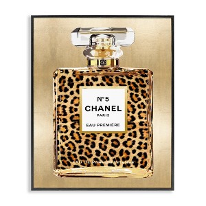 Stupell Industries Leopard Pattern Perfume Black Framed Giclee Art - 1 of 4