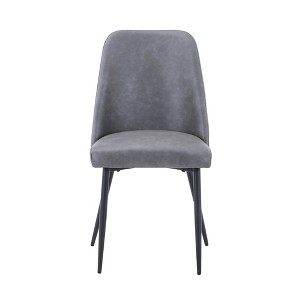 Jofran, Maddox Mid-Century Modern Faux Leather Upholstered Dining Chair (Set of 2) - 1 of 4
