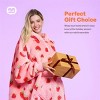 Joyfy Wearable Blanket Hoodie for Kids Adults, Christmas Oversized Flannel Fleece Sweatshirt Blanket, Cozy Blanket Birthday Gift for Family Girls Boys - 2 of 4