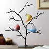 SPI Home AG Bird Trio on Tree Glass and Iron Sculpture – Artistic Nature Accent for Shelf or Entryway, 21.5" Tall - 2 of 3