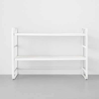 white shoe shelf