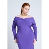 ELOQUII Women's Plus Size Off Shoulder Maxi Dress - 4 of 4