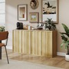 Fredees 31.5-Inch Modern Fluted Sideboard with Storage – Suitable for Kitchen, Coffee Bar, Entryway, or Living Room Accent Cabinet. - 4 of 4