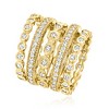Ross-Simons 2.50 ct. t.w. CZ Jewelry Set: 5 Eternity Bands in 18kt Gold Over Sterling - 3 of 4