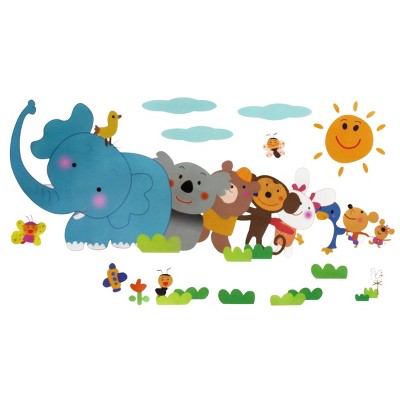 Slickblue Have Fun Wall Decals Colorful Vinyl Stickers for Playroom and Kids Room Décor 9.4x15.6 inch