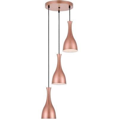 Elegant Lighting Aiken 3 Light Honey Gold Pendant