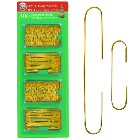 R N' Ds Ornament Hooks - Gold - 300 Pack - image 1 of 4