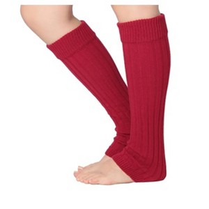 Isadora Paccini Women's 80s Style Ribbed Knit Passionate Red Rhapsody Leg Warmers for Parties & Sports Accessories - 1 of 1