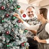 Aoibox 30 pcs 2.36 inch Red Green White Christmas Ornaments Set Shatterproof Balls for Tree Wreath Garland Holiday Home Decor - 2 of 4