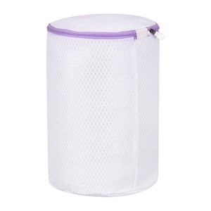 Unique Bargains Cylinder Shoes Mesh Laundry Washing Bag for Washing Sneakers Underwear - 1 of 4