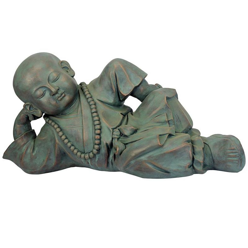 Design Toscano Resting Serene Baby Buddha Garden Statue, 2 of 8