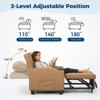 3-in-1 USB-Massage Convertible Sofa Bed, 110-180¡ã Recliner, Cup Holders, Side Pockets, 380 lbs, 4-Step Flip¡ªDorm & Guest Ready - 4 of 4