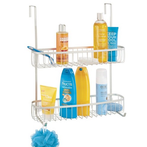 Free Standing Shower Caddy, 2 Layer Bathroom Organizer Metal