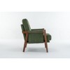 Okak Mid-Century Style Ergonomic Lounge Armchair with Soft Waist Cushion,Reading Leisure Chair for Living Rooms,Relaxation Areas - 4 of 4