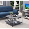 Breighton Home Tucson Metal Square Coffee Table Weathered Gray/Black: Modern Living Room Furniture, 4-Leg Design - image 2 of 3