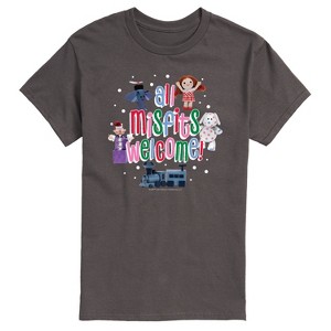 Men's - Rudolph - All Misfits Welcome Short Sleeve Graphic T-Shirt - 1 of 4