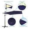 Sonkuki 10X8FT Outdoor Alunimun Patio Cantilever Umbrella With 240gsm Solution-Dyed Fabic for Deck Backyard Pool - 4 of 4
