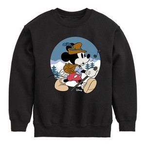 Boys' - Disney - Alpine Mickey Graphic Long Sleeve Fleece Sweatshirt - 1 of 4
