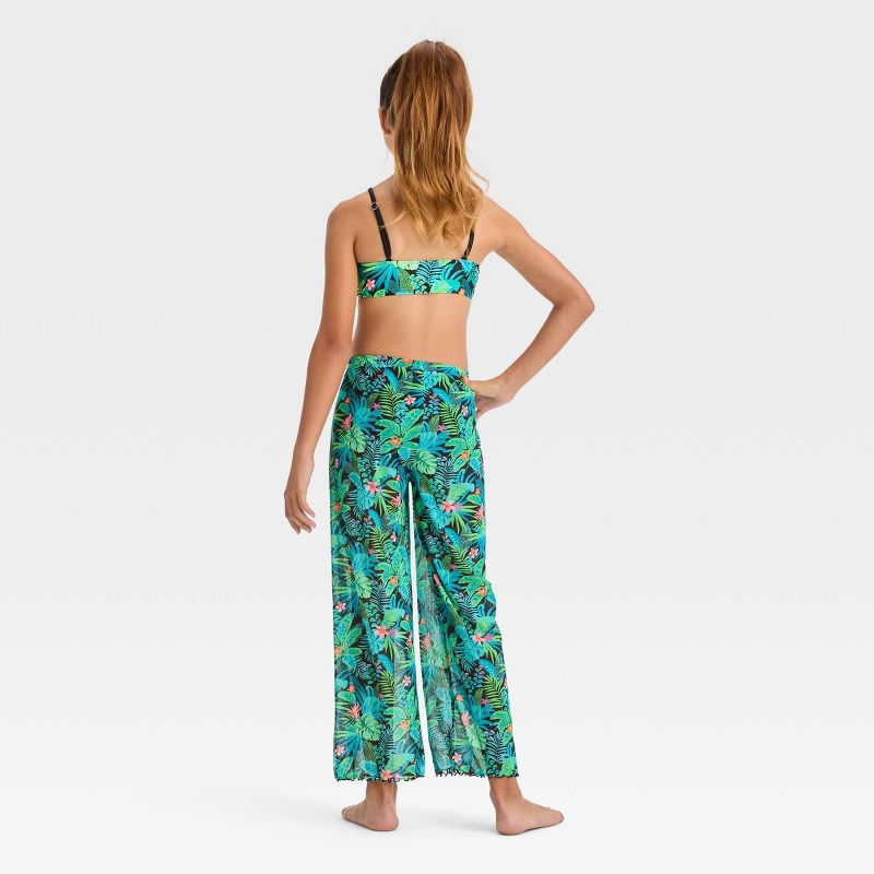 Girls&#39; Feeling Tropical Floral Printed Bikini Set - art class&#8482;, 5 of 6