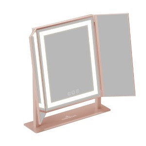 Impressions Vanity Luxury Trifold LED Tri-Tone Makeup Mirror - 1 of 4