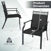 Resenkos Patio Dining Chairs, Patio Kitchen Chairs,Patio Chairs Set of 2 with All Weather Breathable Fabric-Black - 4 of 4