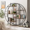 LOVMOR Round 5-Tier Metal Plant Stand bookcase storage rack - 3 of 4