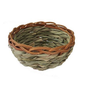 A&E Cage Company Happy Beaks Twig Nest for Canary Bird Plush Toy - 1 of 2