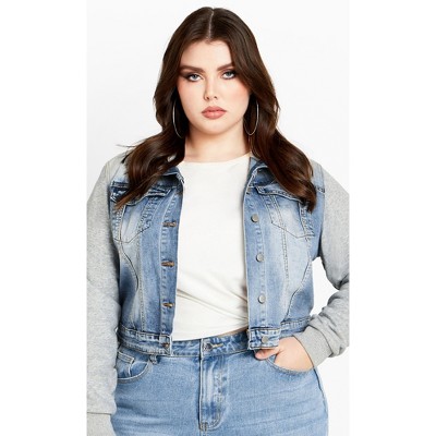 Women's Plus Size Denim Street Jacket - denim | CCX
