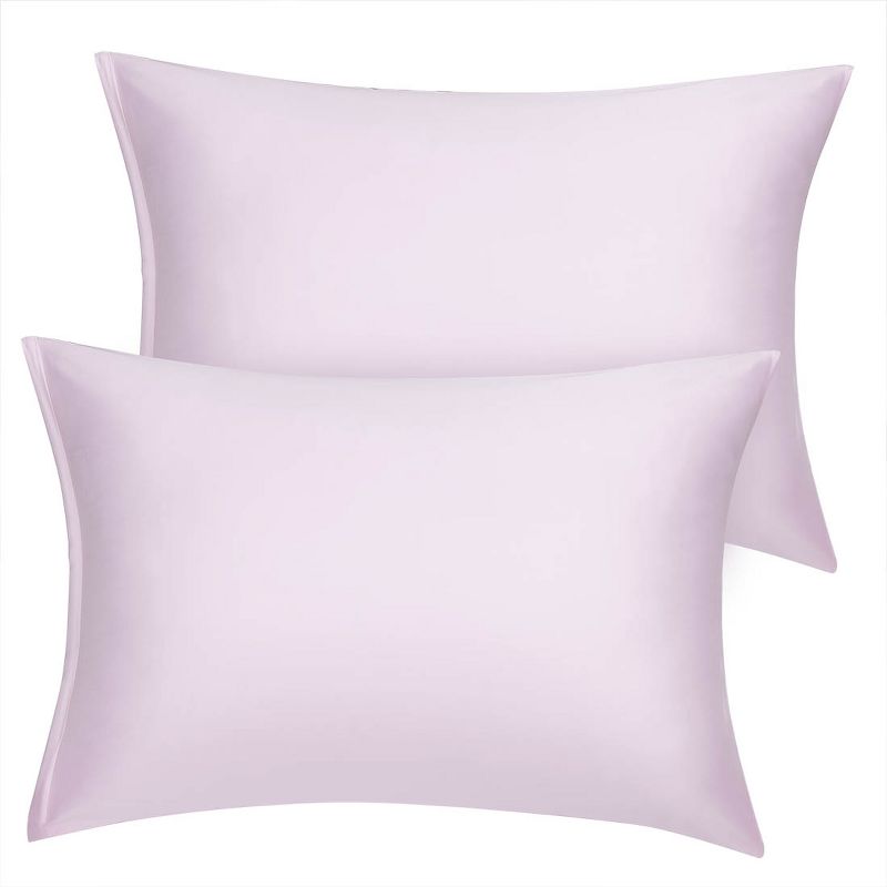 PiccoCasa Standard Soft and Luxury Silky Satin Pillowcases 2 Pcs, 1 of 5