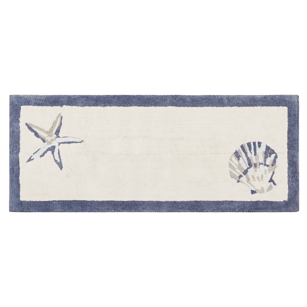 20x34 Antimicrobial Bath Mat Blue - Threshold™