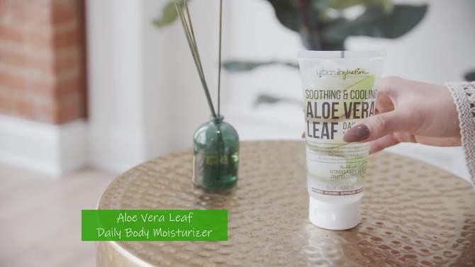 Urban Hydration Aloe Vera Leaf Soothing &#38; Cooling Body Gel Moisturizer - Scented - 6 fl oz, 2 of 6, play video