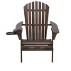 Jiallo Foldable Adirondack Chair with cup holders with Ottoman - 4 of 4