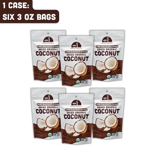 Mavuno Harvest Organic Dried Coconut Dipped in Dark Chocolate Fruit Snacks, All Natural Vegan Treat, Bursting with Flavor, 3 oz Bags - 6 PK - 1 of 4