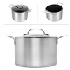 Granitestone Silver 7 QT Nonstick Stock Pot with Glass Lid - 2 of 4