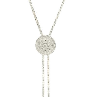 SHINE by Sterling Forever Sun Disk Bolo Y Necklace