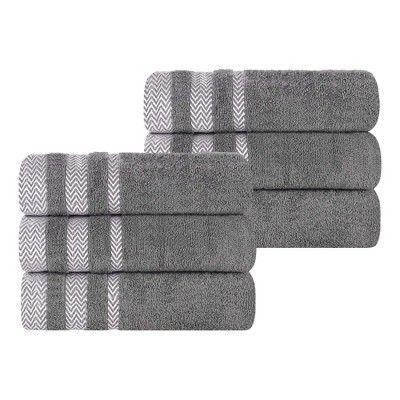 Cotton Medium Weight Hand Towel Set of 6 by Blue Nile Mills