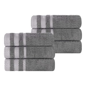 Cotton Medium Weight Hand Towel Set of 6 by Blue Nile Mills - 1 of 4