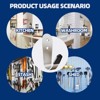 phiestina Stainless Steel U-Shaped Hooks, 10-Piece Set for Bathroom, Bags, Living Room & Kitchen Storage - 3 of 4