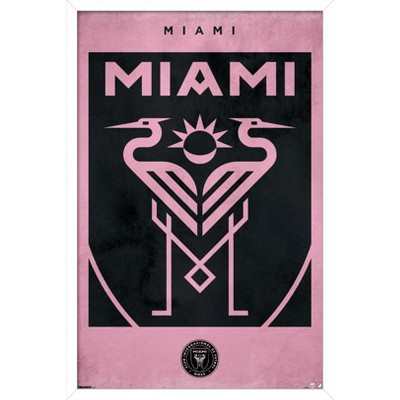 Trends International MLS Inter Miami CF - Logo 25 Framed Wall Poster Prints
