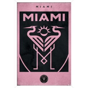 Trends International MLS Inter Miami CF - Logo 25 Framed Wall Poster Prints - 1 of 4