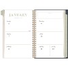 Leah Bisch Weekly/Monthly Floral Planner, Floral Artwork, 8.5 x 6.38, Blue/White/Gold Cover, 12-Month (Jan to Dec): 2025 - 3 of 4