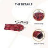 Signare USA Rennie Mackintosh Rose And Teardrop Red Glasses Pouch/ Case - 3 of 4