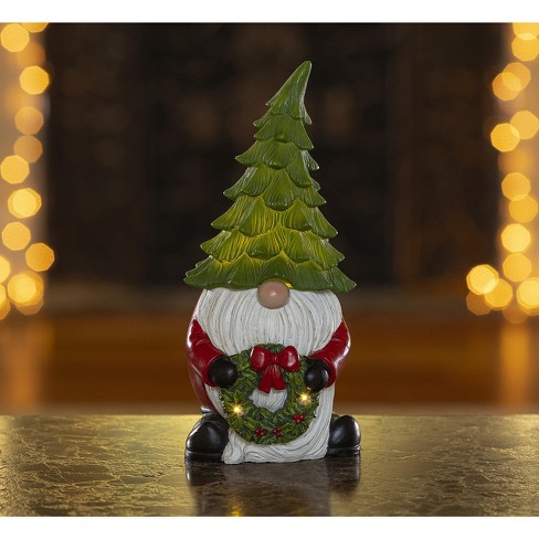 Vp Home Christmas Gnome Decor Figurines Resin, Gnome Lighted ...