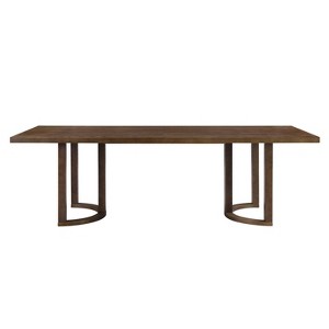 Christopher Knight Home Harper 95" Modern Rubberwood 8 Seater Rectangle Dining Table Walnut - 1 of 4