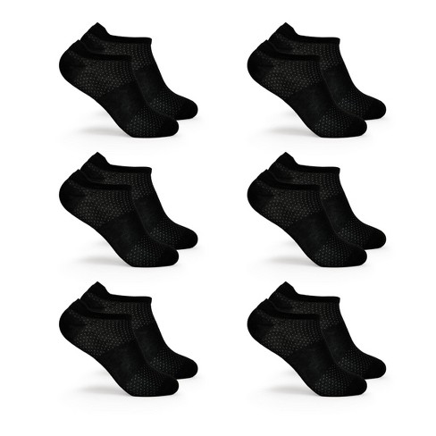 Fruit Of The Loom Women's Breathable Mesh Lightweight 6pk Liner Athletic  Socks - Black 4-10 : Target