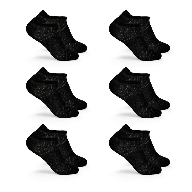 Fruit of the Loom Women's Breathable  Lightweight 6pk No Show Tab Athletic Socks 4-10, 1 of 9